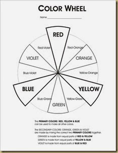 printable colorwheel worksheet with color mixing instructions copyright the helpful art teacher