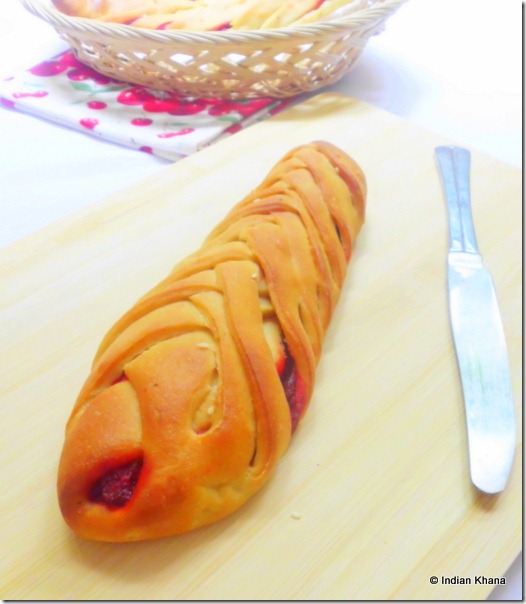 beetroot pesto braided bread recipe