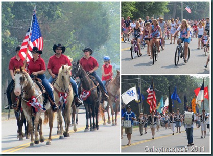 July 4th parade collage