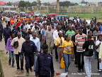  – Des journalistes Kinois marchent contre les propos du député national Yves Kisombe à l’endroit d’une journaliste de Kinshasa le 26/08/2011. Radio Okapi/ Ph. John Bompengo