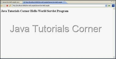 geniric Servlet output