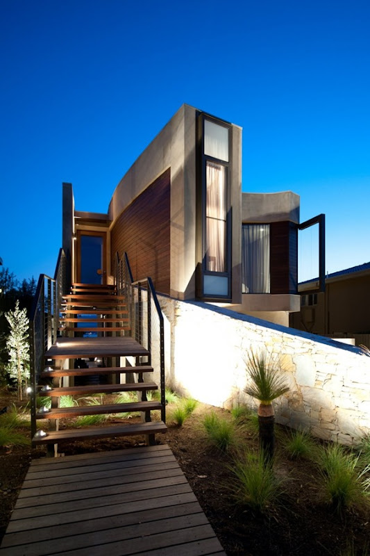 Hill House / Arquitectos Rachcoff Vella fachada-de-casa-moderna-Hill-House