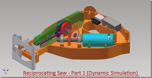 Reciprocating Saw Part 1 - Dynamic Simulation (Video Tutorial)