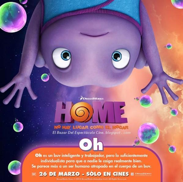 * Home Poster latino, fecha de estreno Argentina, afiche