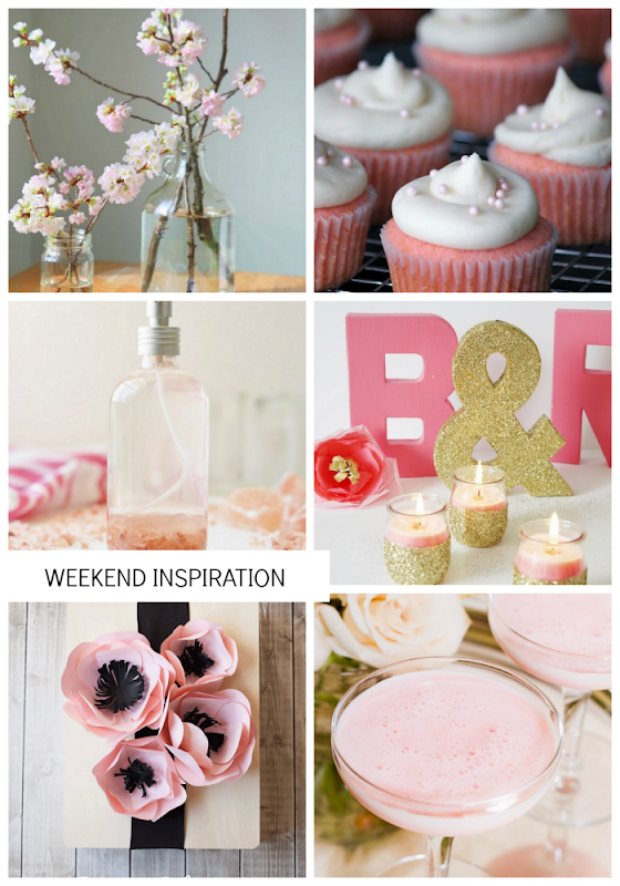 Weekend Inspiration: Pink - cherry blossoms cupcakes and more