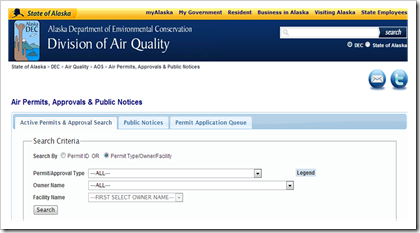 Alaska Division of Air quality Air permits