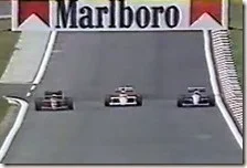 Il sorpasso di Mansell a Senna