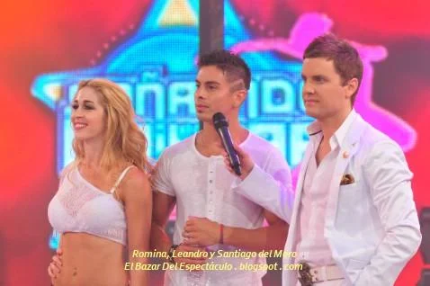 Romina, Leandro y Santiago del Moro.JPG