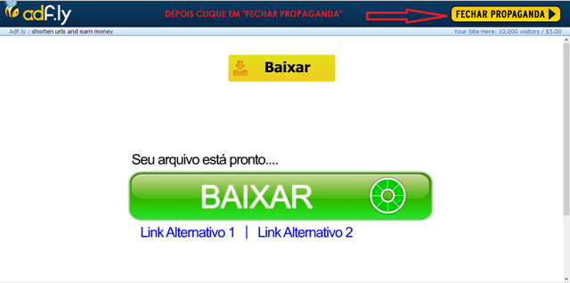 Como Baixar pelo Adfly 02