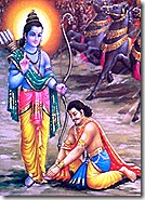 Vibhishana meeting Rama