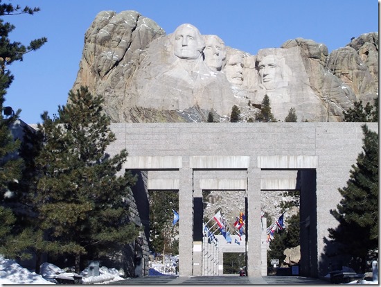 Mount Rushmore and Avenue of Flags - National Parks Image