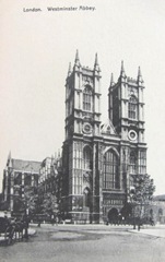 vintage postcards westminster abby