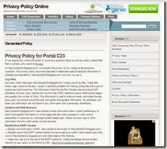 Cara Membuat Privacy Policy pada Blog