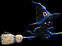 Gifs de gatos negros para Halloween