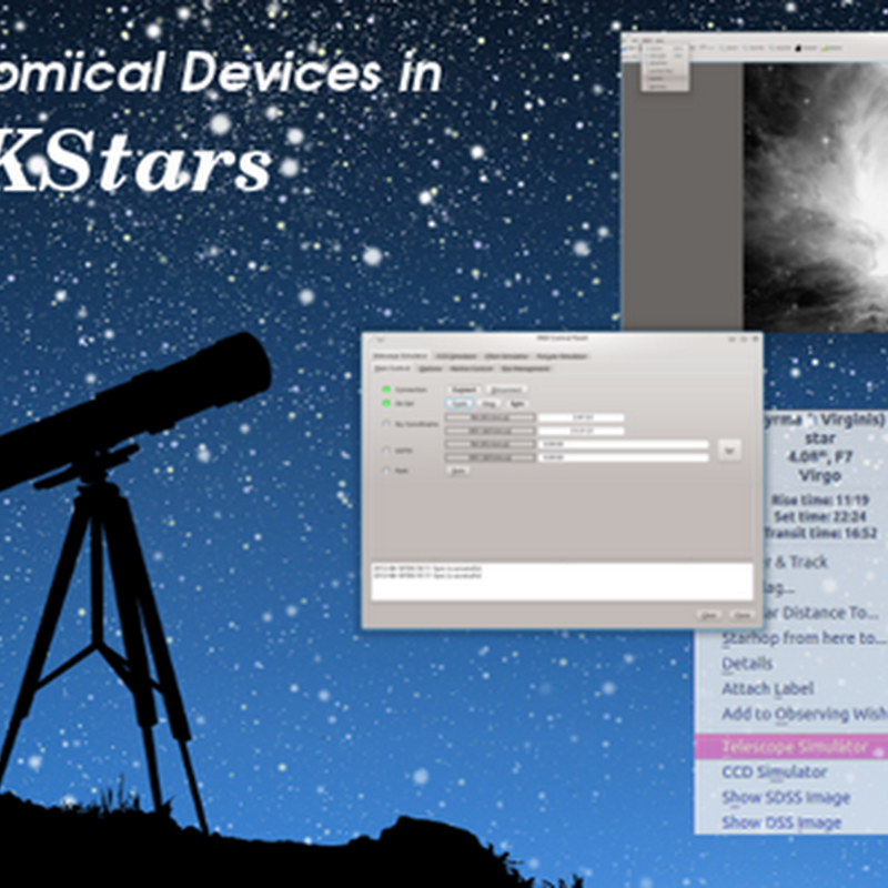 Guida a KStars planetario digitale per KDE: guida ai comandi.