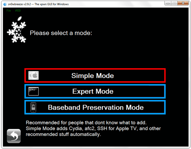 Sn0wbreeze-2.9.2-modes