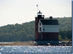 3276 Michigan - Shepler's Ferry to Mackinac Island Lake Huron - Round Island Lighthouse