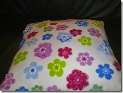 Cushion Fleecy with Edged Flowers