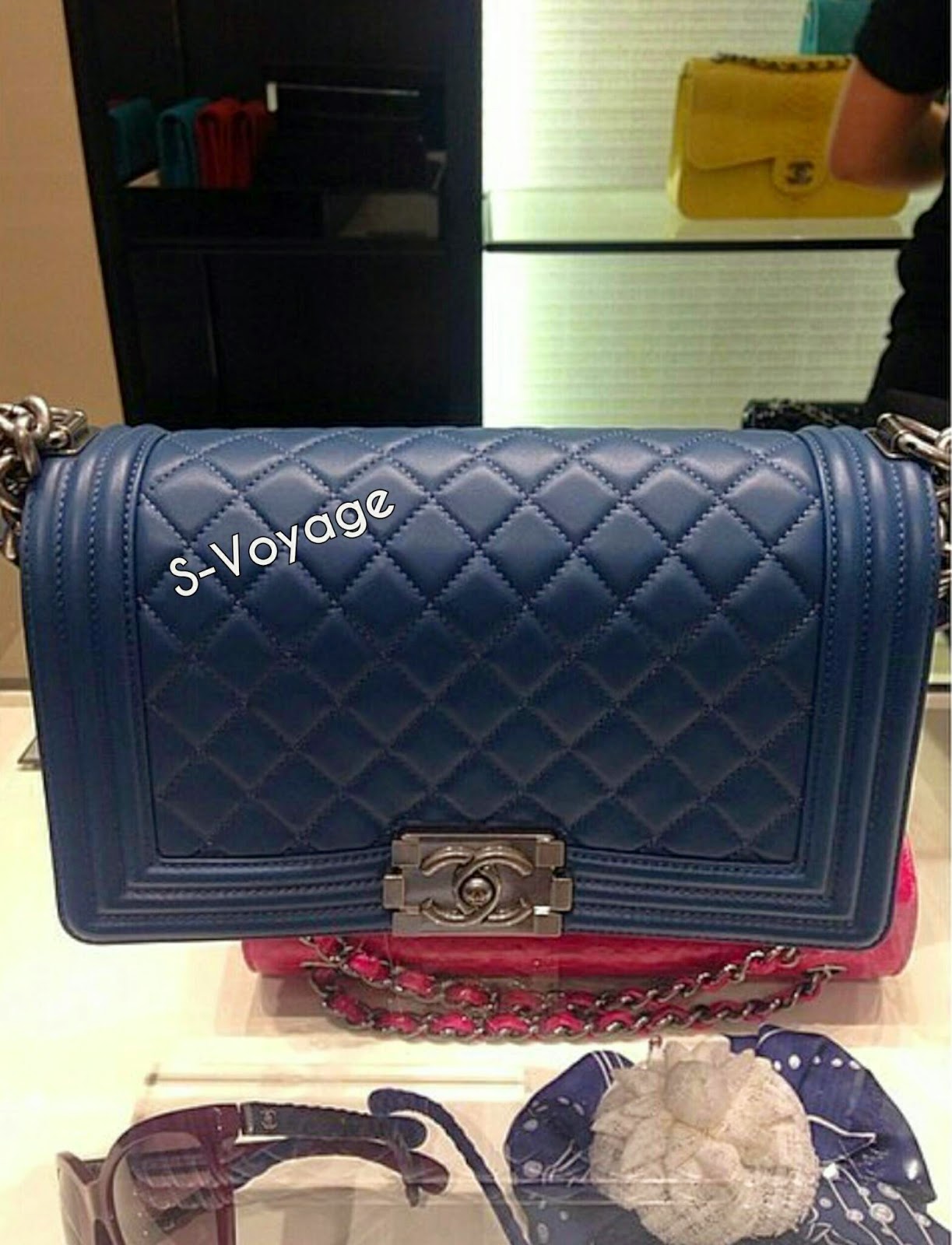 Always Authentic @ S-Voyage: CHANEL Le Boy in Navy Colour