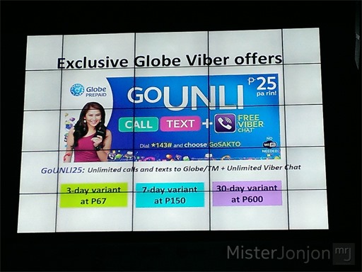 Globe Telecom GoUNLI Viber Promos