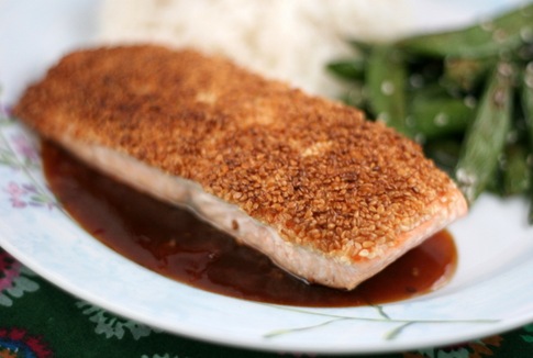 sesame crusted salmon 1
