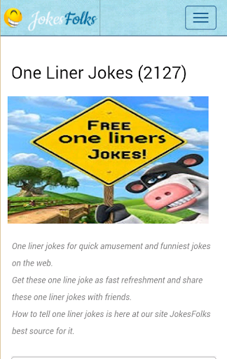 One Liner Jokes