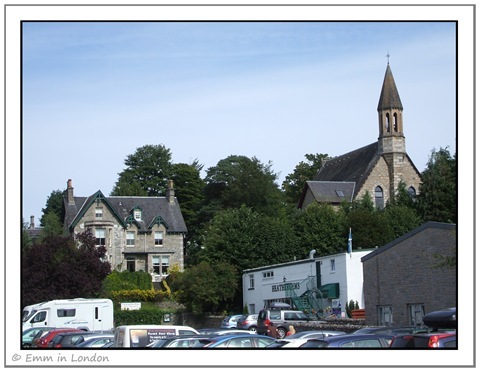 HeathergemsFactory Shop Pitlochry and Old Pitlochry East Church