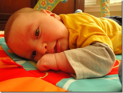 18.  Tolerating tummy time
