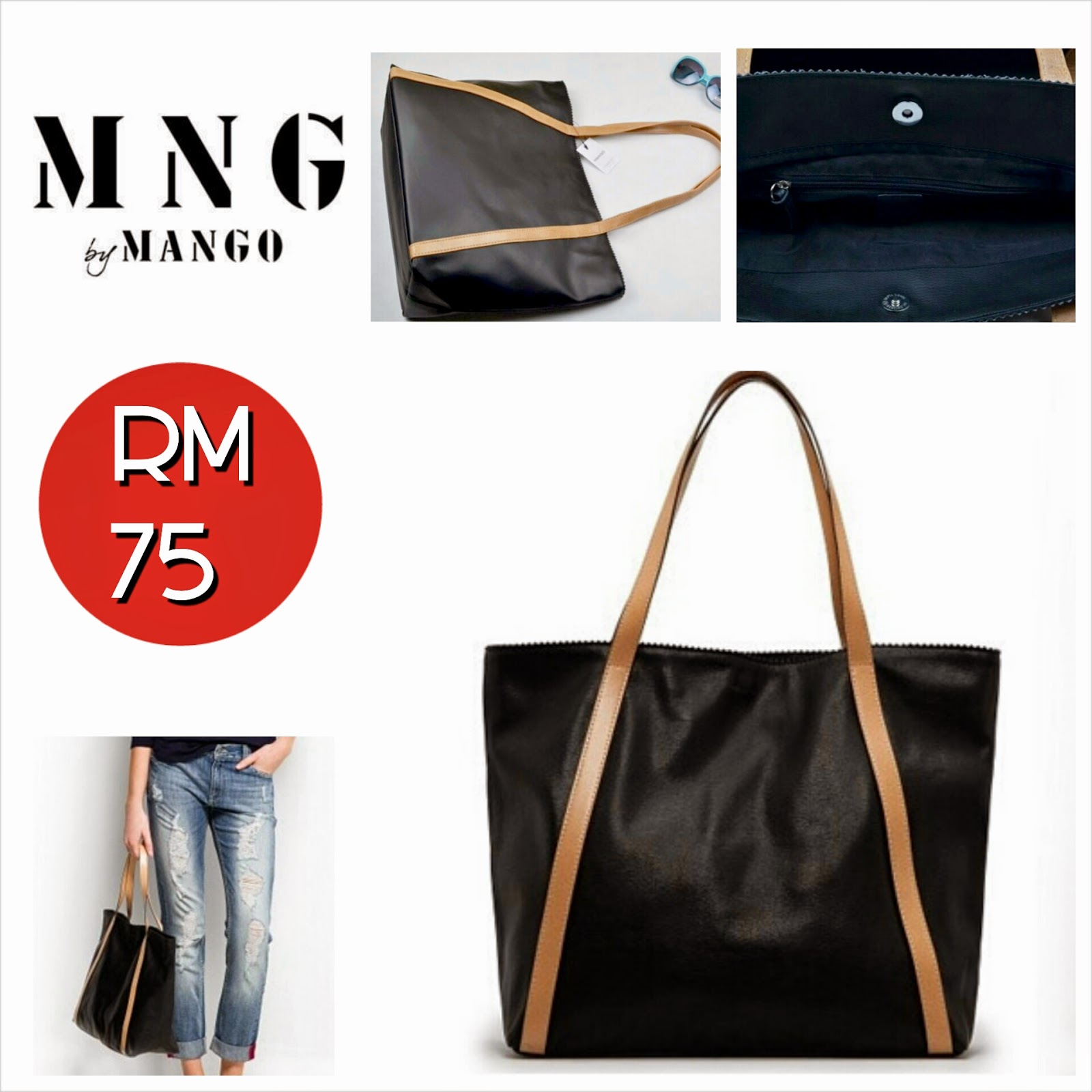 MANGO Shopping Bag (Black) ~ SOLD OUT! - SHANTEK COLLECTION