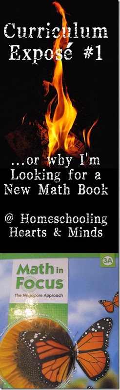 Curriculum Exposé #1…or Why I’m Looking for a New Math Program at Homeschooling Hearts & Minds