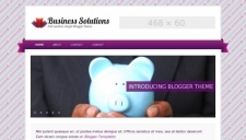 Business solutions purple blogger template 225x128