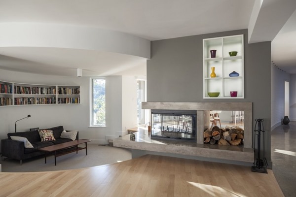 Reforma en vivienda / Altius Architecture decoracion-salon-con-chimenea