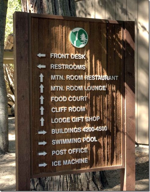 Yosemite Village Lodge Sign