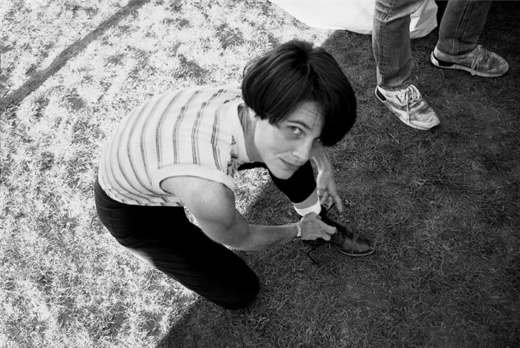 Graham Nash - Shawn Colvin at a Verde Valley School benefit, Arizona, 1991.jpg