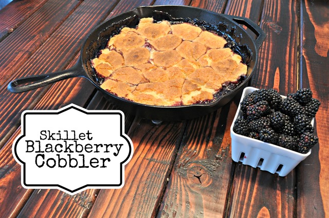 Skillet Blackberry Cobbler from Decor and the Dog