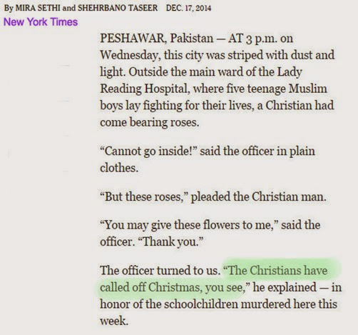 no xmas christians-Peshawar