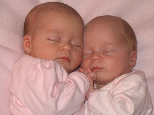 twins sleeping