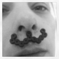 perler bead moustache