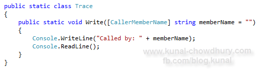 Learn about CallerMemberName Attribute in C# 5.0