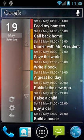 Clean-Calendar-Widget-on-Phone Clean-Calendar-Widget-on-Phone