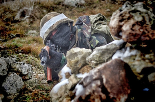 Военнослужащие украинской армии во время учений