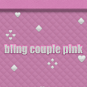 Bling Couple Pink Go Launcher logo
