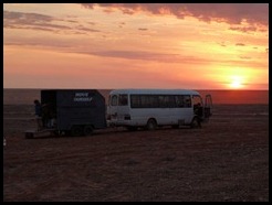 Australia, Coober Pedy, Bush camp at sunrise, 16 October 2012 (2)