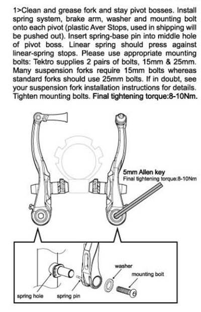 how to adjust linear pull bike brakes