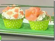 Cupcakes al salmone con crema di formaggio