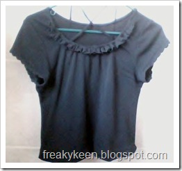 Altered black t-shirt Altered black t-shirt