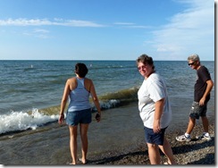 Tricia, Gin and Dan at Lake Erie-Geneva State Park (OH)