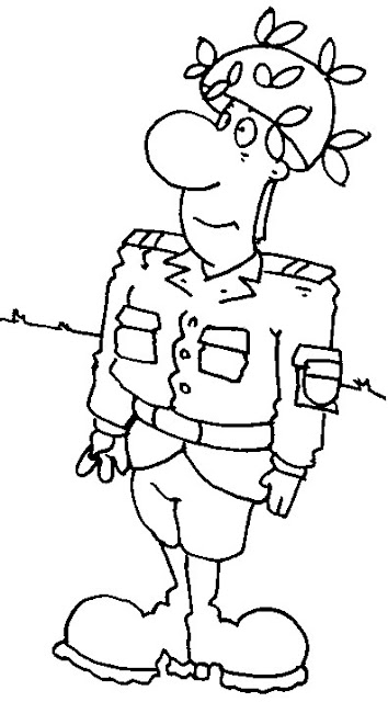 DIBUJOS DE SOLDADOS PARA COLOREAR