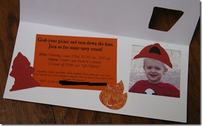 The Young'ns: Fire Themed Invitation 2