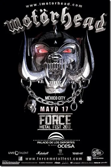 Force Metal Fest motorhead en mexico